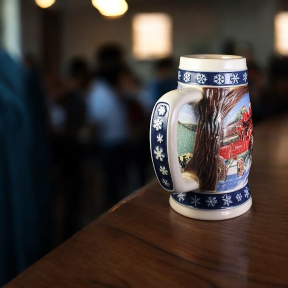 1995 Budweiser - “Lighting The Way Home” Holiday Stein - Picture 9 of 16